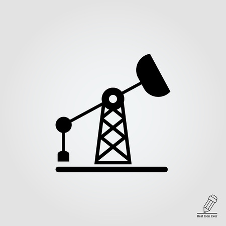 Oil rig iconのイラスト素材