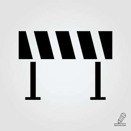 Road barrier iconのイラスト素材