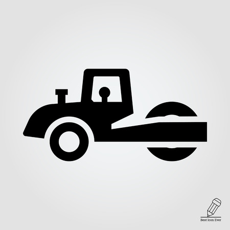 Road roller iconのイラスト素材