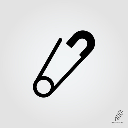Safety pin iconのイラスト素材