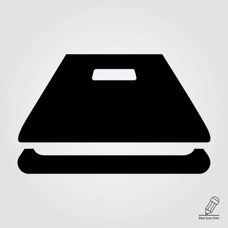 Icon of open scannerのイラスト素材