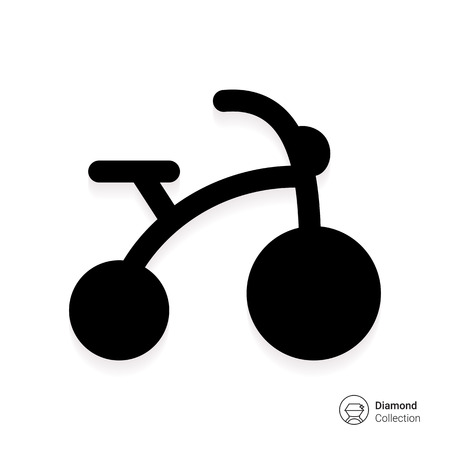 Icon of children's bicycleのイラスト素材