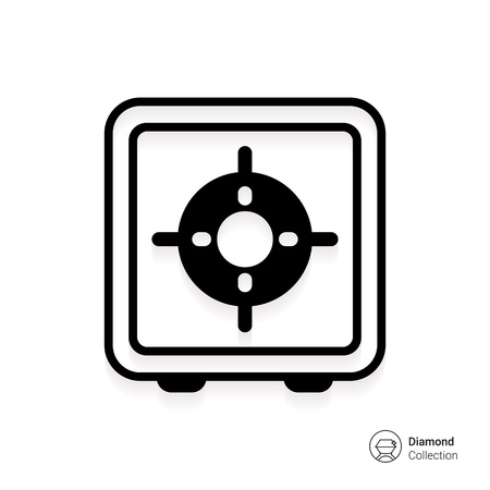 Icon of gas burner, top viewのイラスト素材