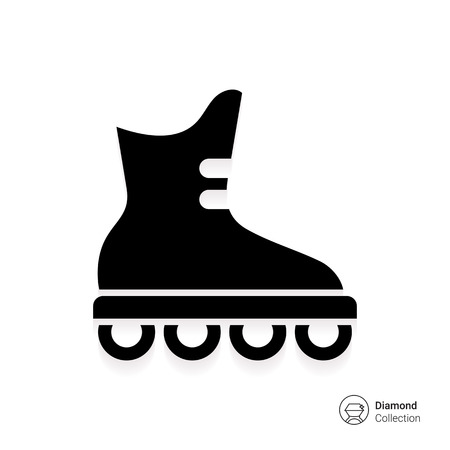 Roller blade iconのイラスト素材