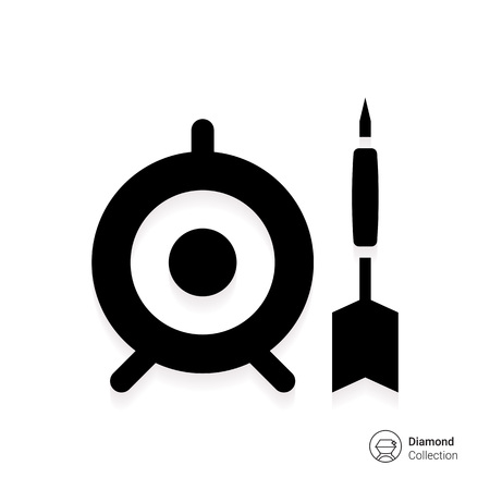 Target and dart iconのイラスト素材