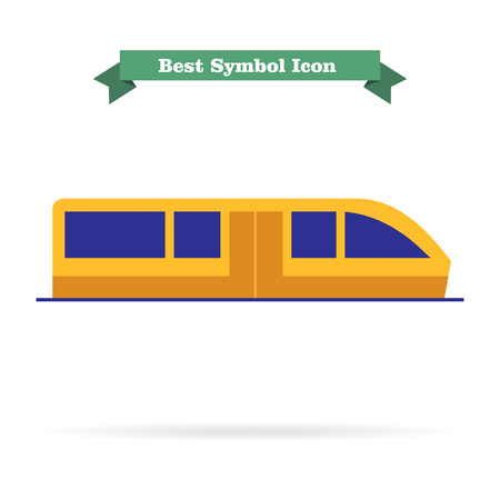 Subway train iconのイラスト素材