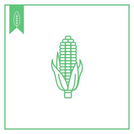 Corn cob iconのイラスト素材
