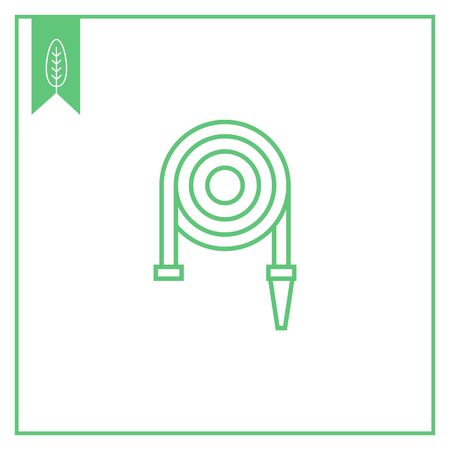 Icon of fire hose reelのイラスト素材