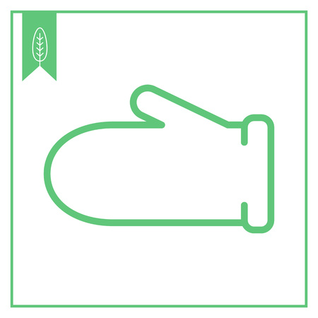 Oven mitten iconのイラスト素材