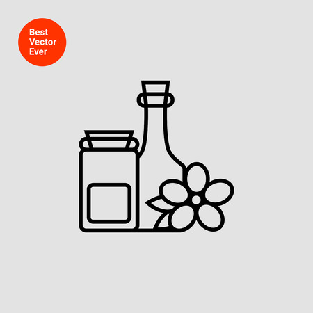 Cosmetic bottles iconのイラスト素材