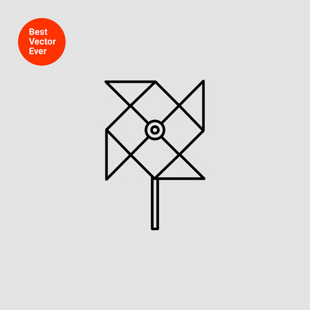Icon of toy paper windmillのイラスト素材