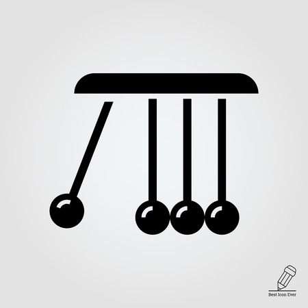 icon of Newton cradle balancing ballsのイラスト素材