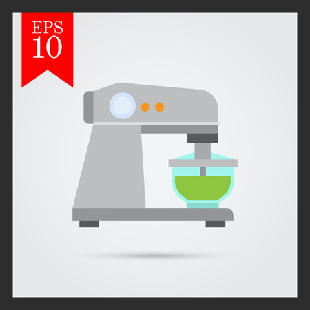 Vector icon of kitchen stand mixer with bowlのイラスト素材