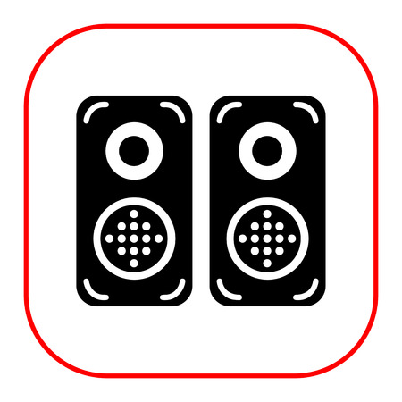 Acoustics speakers iconのイラスト素材
