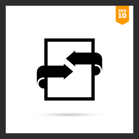 Icon of document with arrowsのイラスト素材