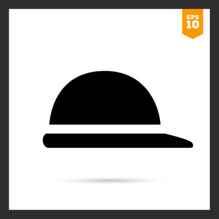 Icon of retro men's hatのイラスト素材