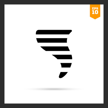 Icon of tornado funnelのイラスト素材