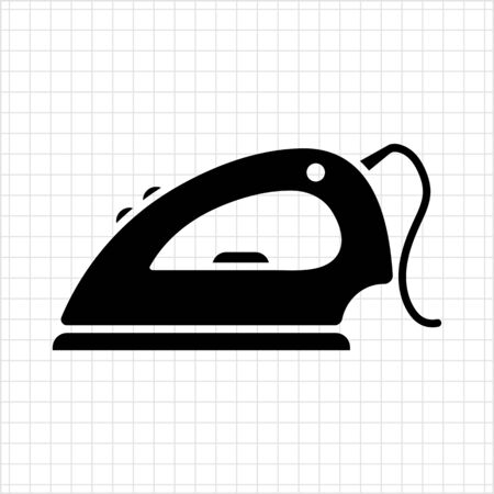 Icon of iron with cordのイラスト素材