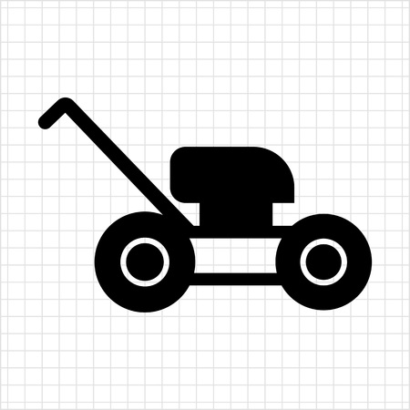 Lawn mower iconのイラスト素材
