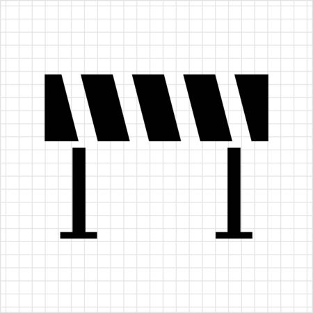 Road barrier iconのイラスト素材