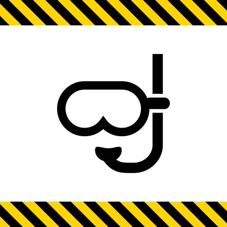 Diving mask iconのイラスト素材