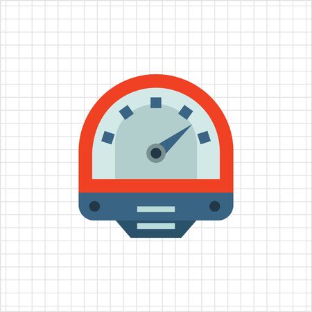 Multicolored vector icon of parking meter symbolのイラスト素材