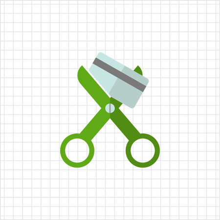Icon of scissors cutting credit cardのイラスト素材