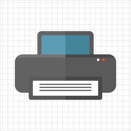 Computer printer iconのイラスト素材