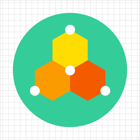 Cell structure iconのイラスト素材
