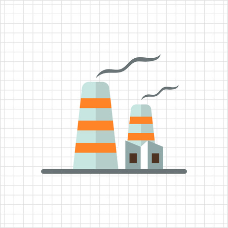 Icon of factory buildingのイラスト素材