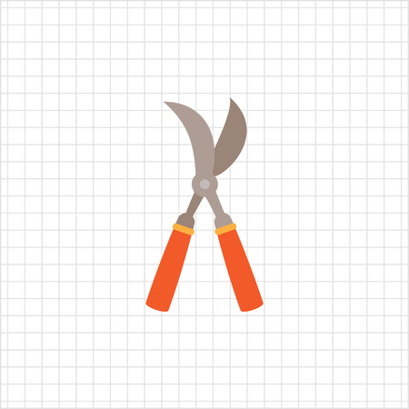 Vector icon of with red handlesのイラスト素材