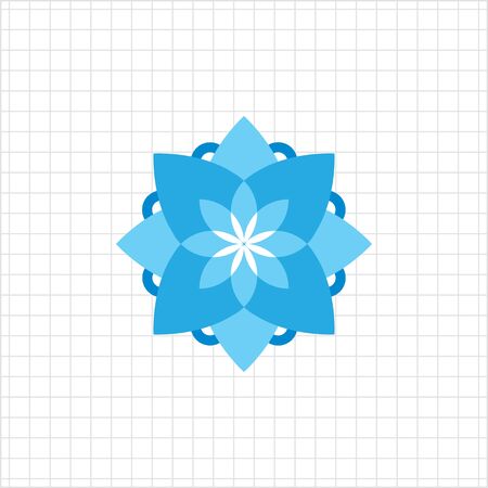 Icon of mandala, round ornament patternのイラスト素材