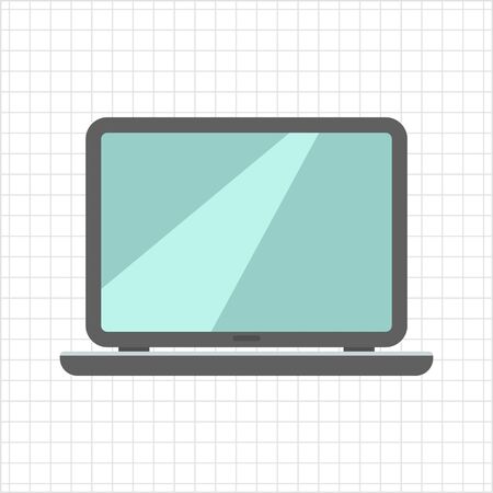 Icon of open laptopのイラスト素材