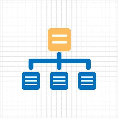 Organizational chart iconのイラスト素材