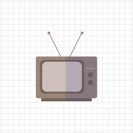 Icon of retro TV setのイラスト素材