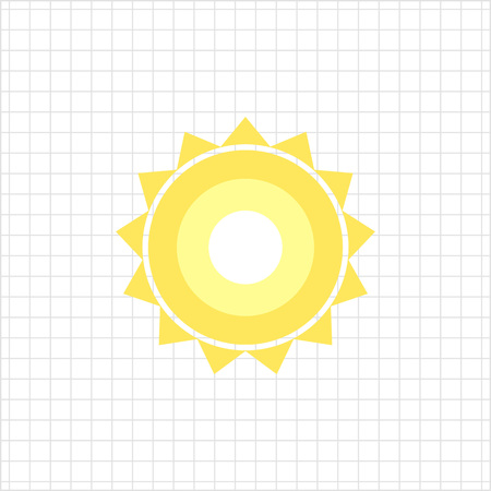 Icon of sun with beamsのイラスト素材