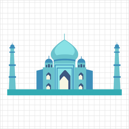Taj Mahal iconのイラスト素材
