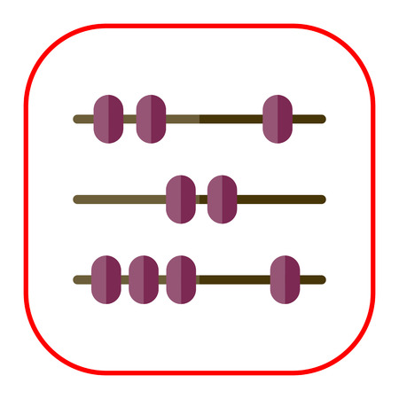 Icon of counting frame beadsのイラスト素材