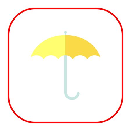 Icon of open umbrellaのイラスト素材