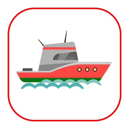 Yacht iconのイラスト素材