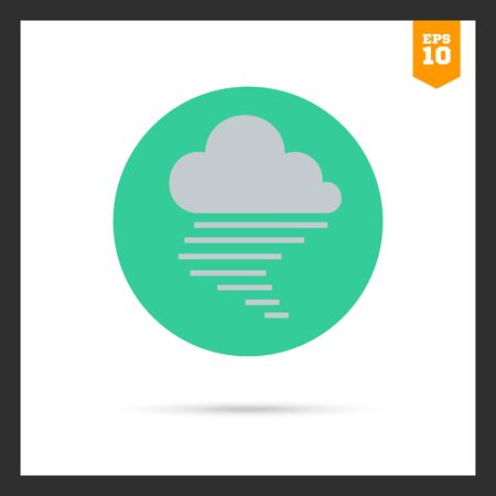 Vektor für Icon of cloud and fog sign - Lizenzfreies Bild