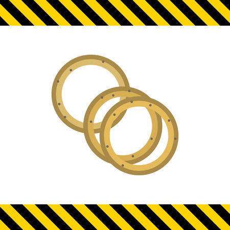 Onion rings iconのイラスト素材