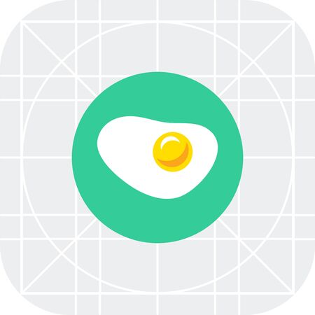 Fried egg iconのイラスト素材
