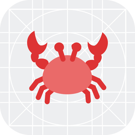Crab iconのイラスト素材
