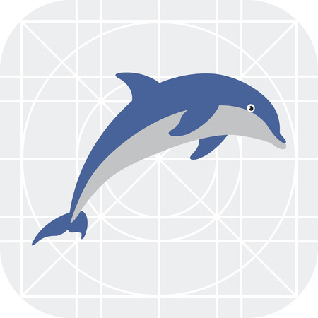 Dolphin iconのイラスト素材