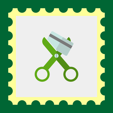 Icon of scissors cutting credit cardのイラスト素材
