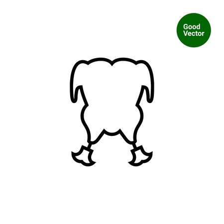 Icon of chicken bodyのイラスト素材