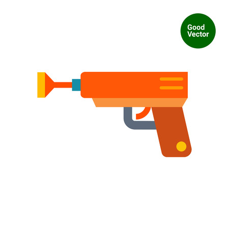 Multicolored vector icon of orange toy pistolのイラスト素材