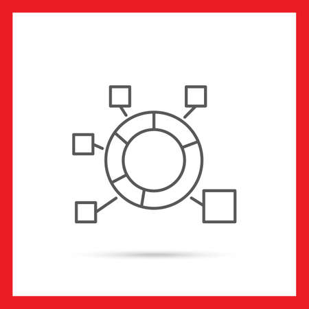 Icon of circular diagramのイラスト素材