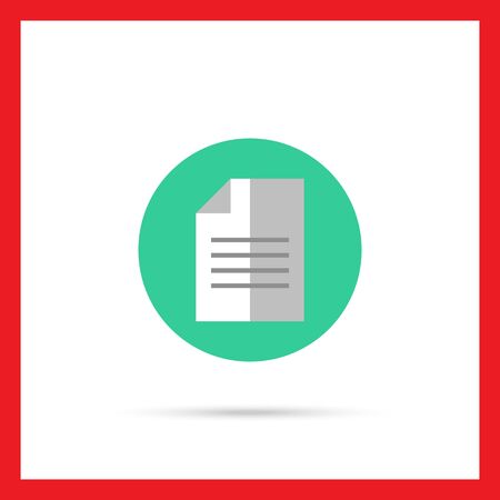 Icon of text document with folded cornerのイラスト素材